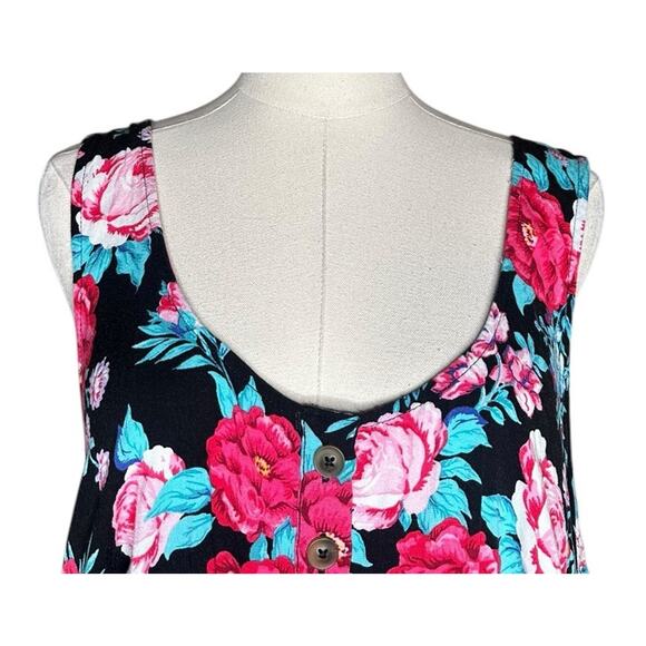 Plus Size TORRID Smocked Waist Button-Front Slub Tank Top 17325810 Size 3 3X - Picture 4 of 14